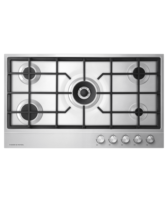 90cm Series 7 5 Burner Gas Cooktop, Natural Gas, pdp