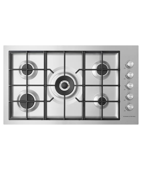 90cm Series 9 5 Burner Gas Cooktop, Flush Fit, LPG, pdp