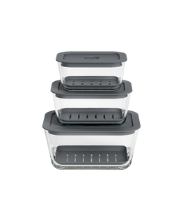 Produce Storage Containers, 3-piece set, hi-res