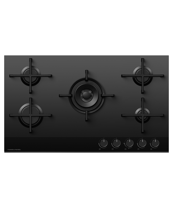 90cm Series 9 5 Burner Gas Cooktop, Natural Gas, pdp