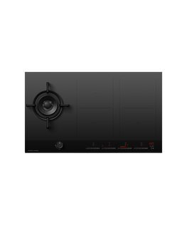 
        90cm Series 9 1 Burner + 4 Zone Hybrid Cooktop, 2 SmartZones, LPG